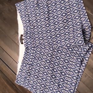 Dear John Shorts, Blue/White Diamond Pattern, in a 12